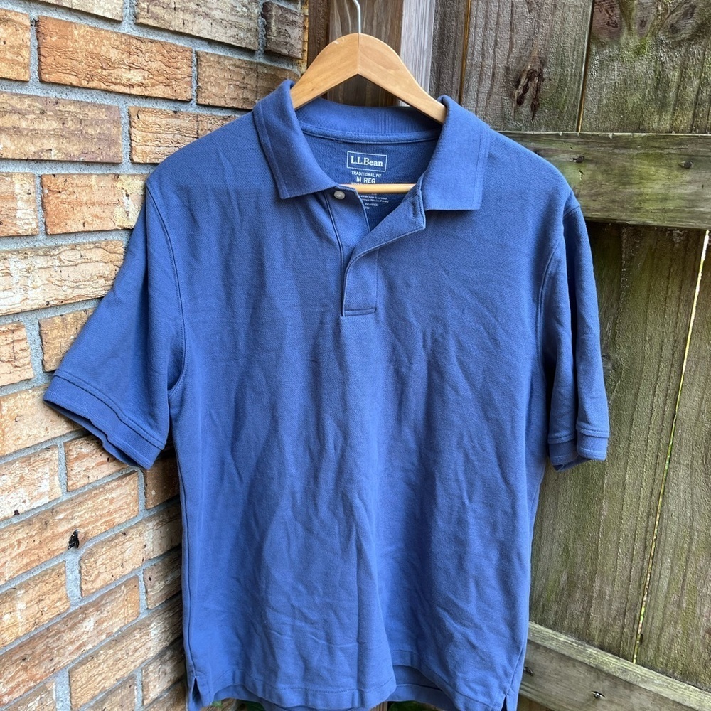 L.L. Bean Men's Blue Polo Shirt